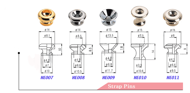 Guitar Strap Pins - Guitar Strap Pins Suppliers from guitar parts